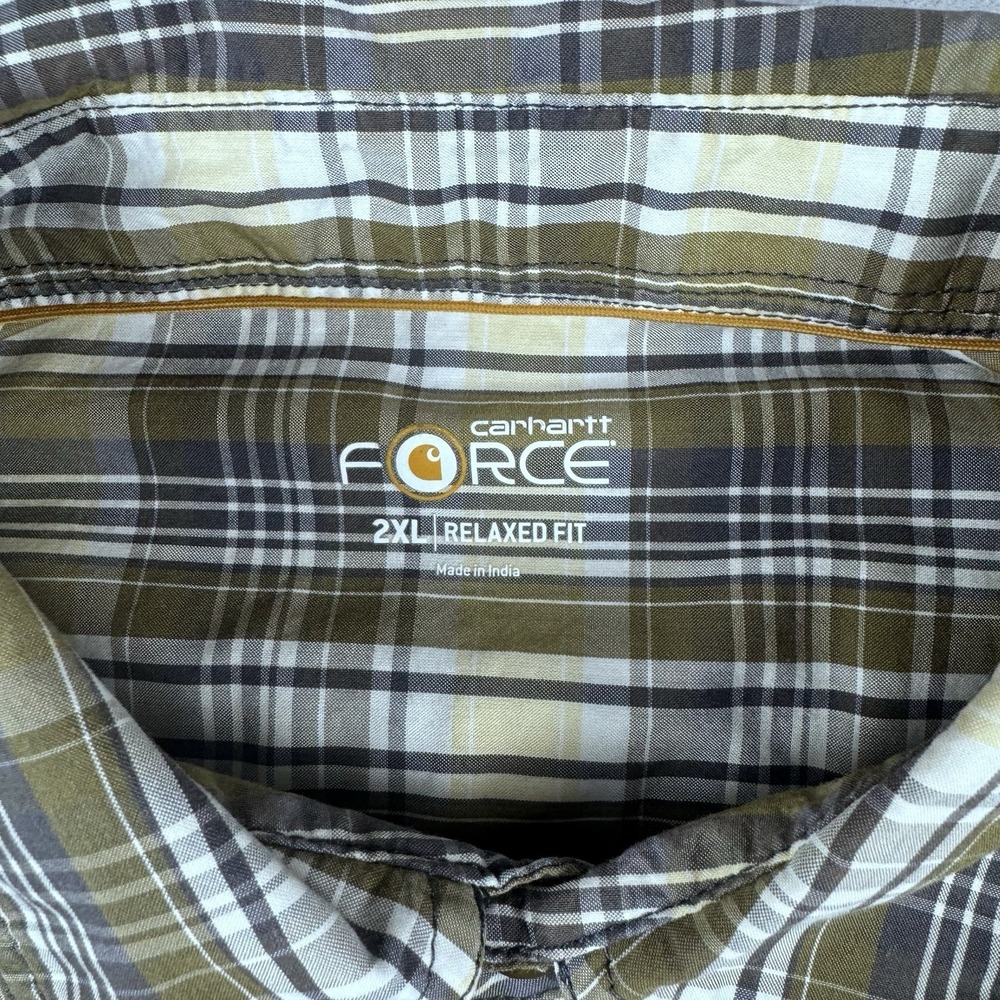 Lot of 3 Carhartt Button Shirts Men 2XL Short Sleeve Force Rugged Flex Relaxed - Picture 7 of 16